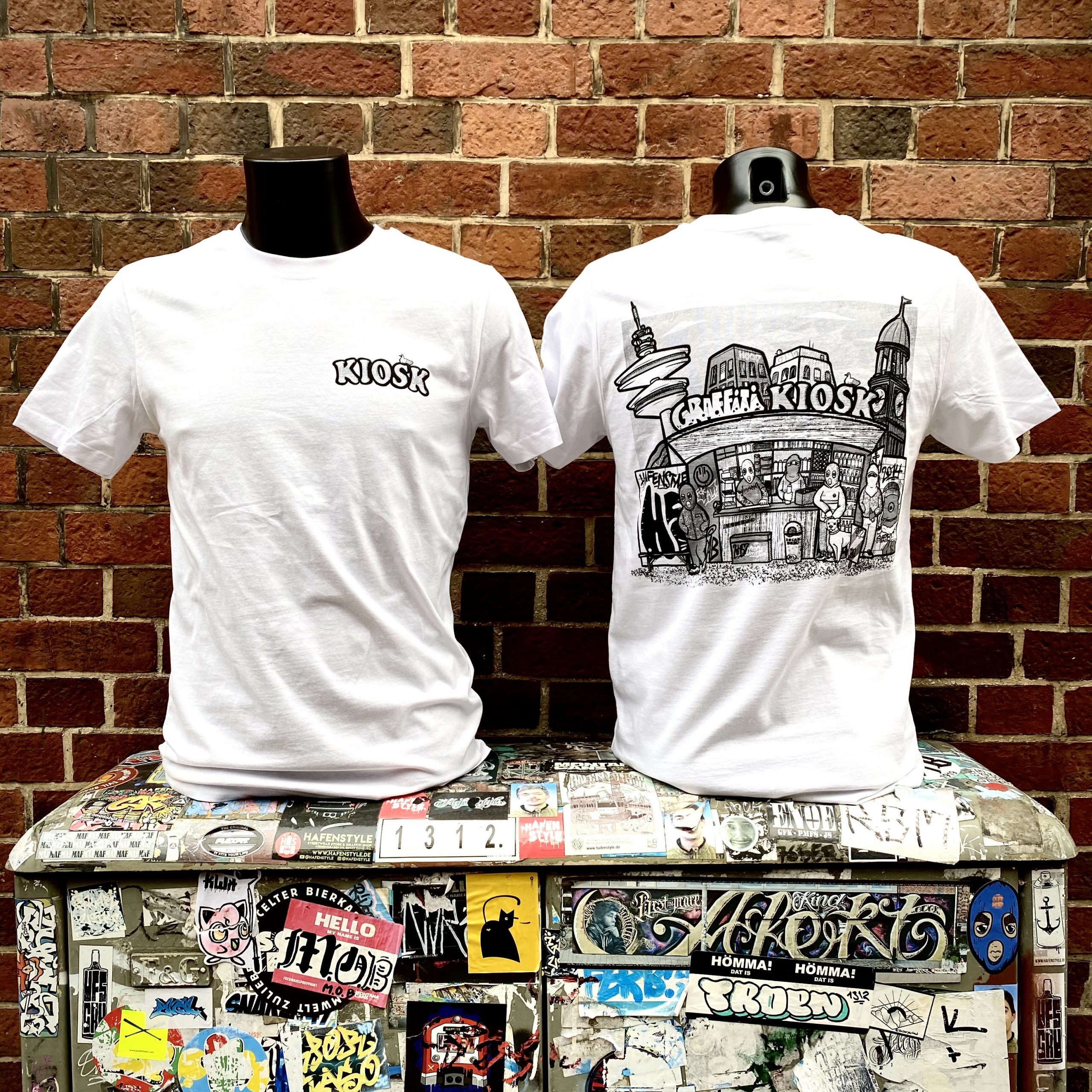 Hafenstyle - Graffiti Kiosk Hamburg BP T-Shirt (white) - Hafenstyle  Streetwear Store & Graffiti Shop aus dem Hamburger Hafenviertel
