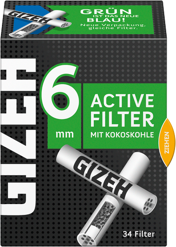 Gizeh - Activefilter 6mm (mit Kokoskohle) - Hafenstyle Streetwear Store &  Graffiti Shop aus dem Hamburger Hafenviertel